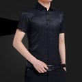 Solid Color Business Non-iron Professional Formal Wear Loose Casual Shirt For Men - Shop NCLC