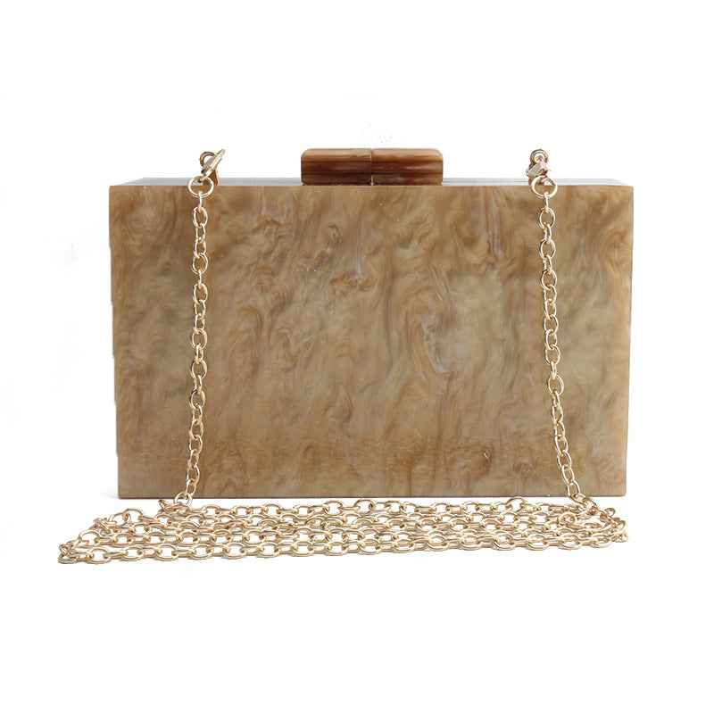 Women Handbags Marble Pattern Acrylic Bag Luxury Handbags Women Bags