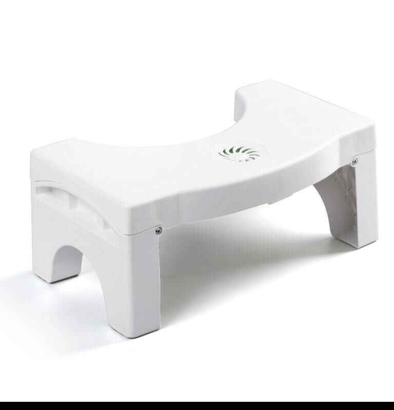 Foldable Plastic Toilet Stool | Compact Ergonomic Step Stool for Bathroom & Potty Aid