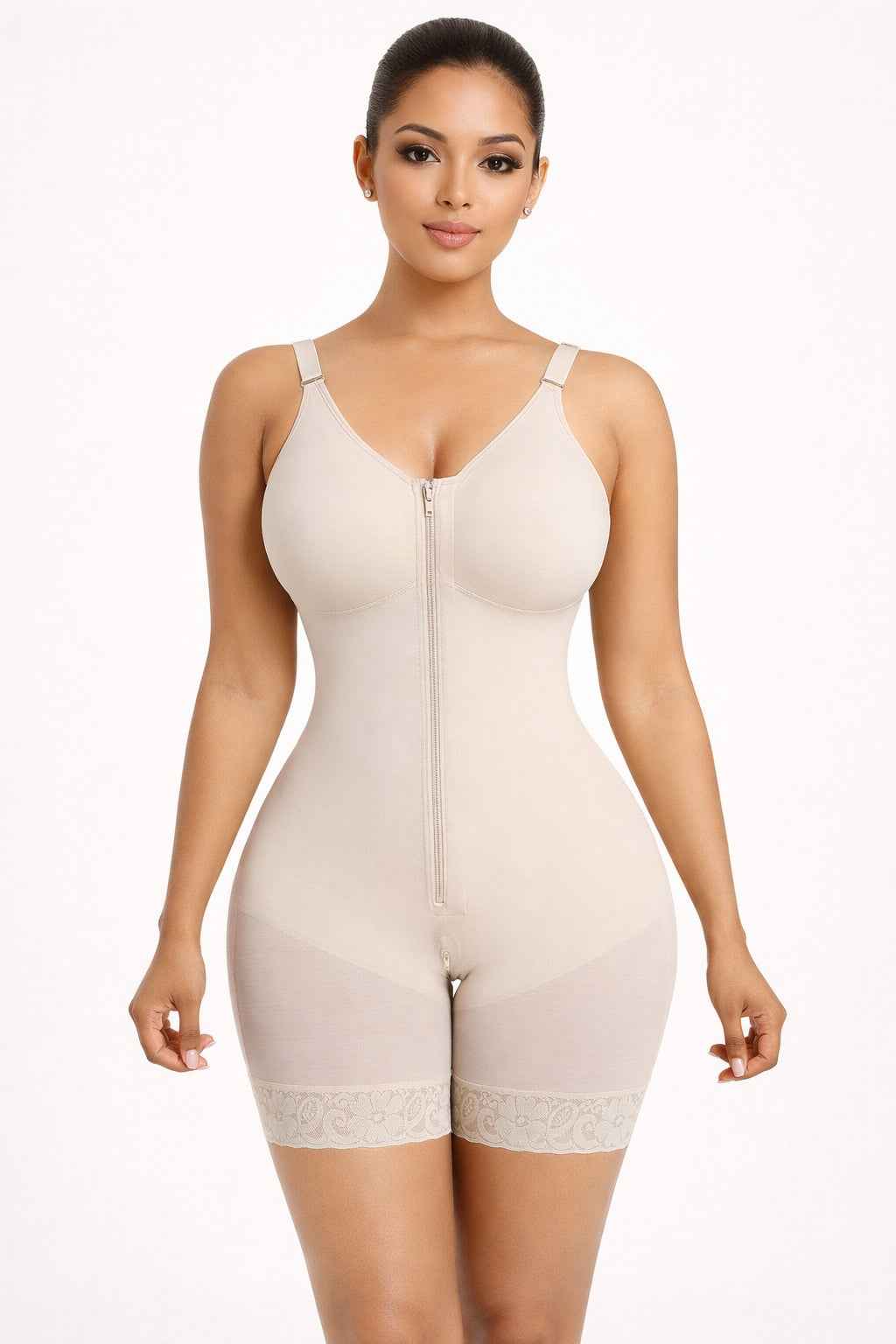 Faja Firm Control Colombian Postpartum Body Shaper – Butt Lifter & Open Crotch
