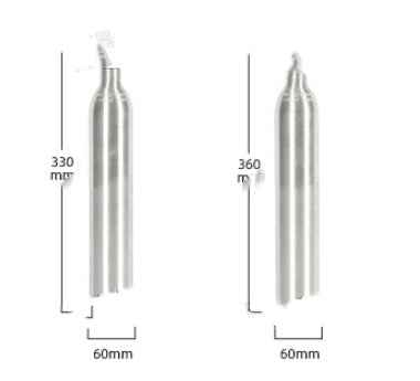 Small 15MPa High-Pressure CO2 Gas Cylinder | Lightweight Aluminum Carbon Dioxide Tank