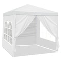 6.5 × 6.5ft Pop-Up Canopy Party Tent with 4 Removable Sidewalls – Waterproof Instant Outdoor Shelter