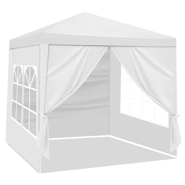 6.5 × 6.5ft Pop-Up Canopy Party Tent with 4 Removable Sidewalls – Waterproof Instant Outdoor Shelter