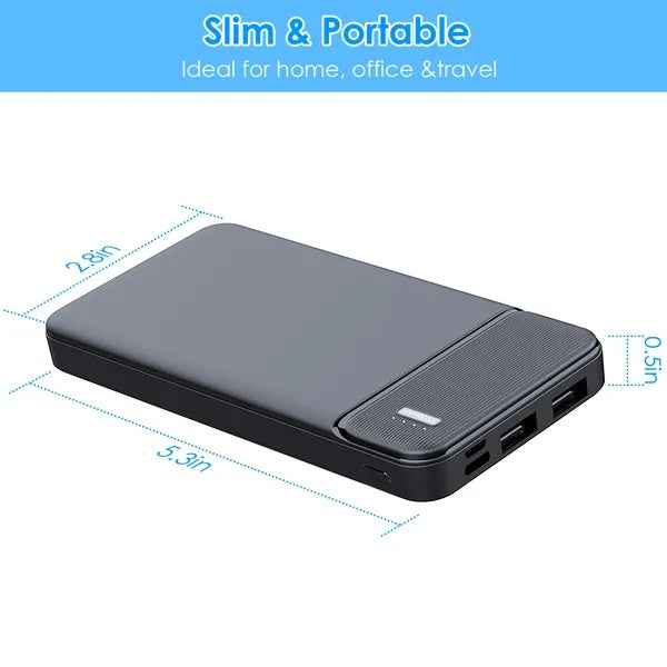 Ultra-Slim 20,000mAh Power Bank | Fast-Charging Portable Phone Charger