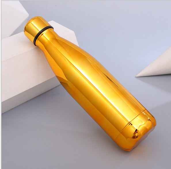 Stainless Steel Water Bottle, Vacuum insulated - BPA Free, 12h Hot & 24h Cold Drinks Bottle, Metal, 17 oz Leakproof, Ideal for Adult, Kids, Running