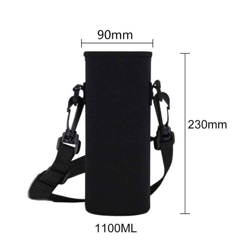 Water Bottle Carrier Bag with Phone Pocket for various sizes, Tumbler with Handle Accessories Insulated Water Bottle Holder Pouch with Strap Crossbody with Straw Cover