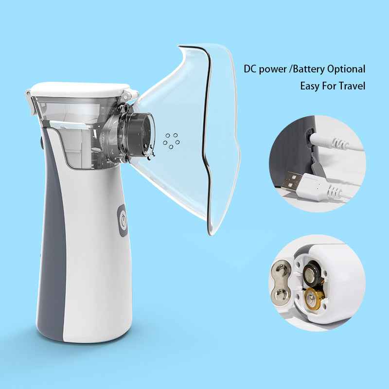 Handheld Portable Nebulizer Machine – Ultra-Quiet Mesh Inhaler for Asthma & COPD Relief, Rechargeable & Travel-Friendly