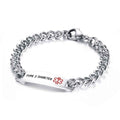 Stainless Steel 12MM Medical ID Alert Bracelet