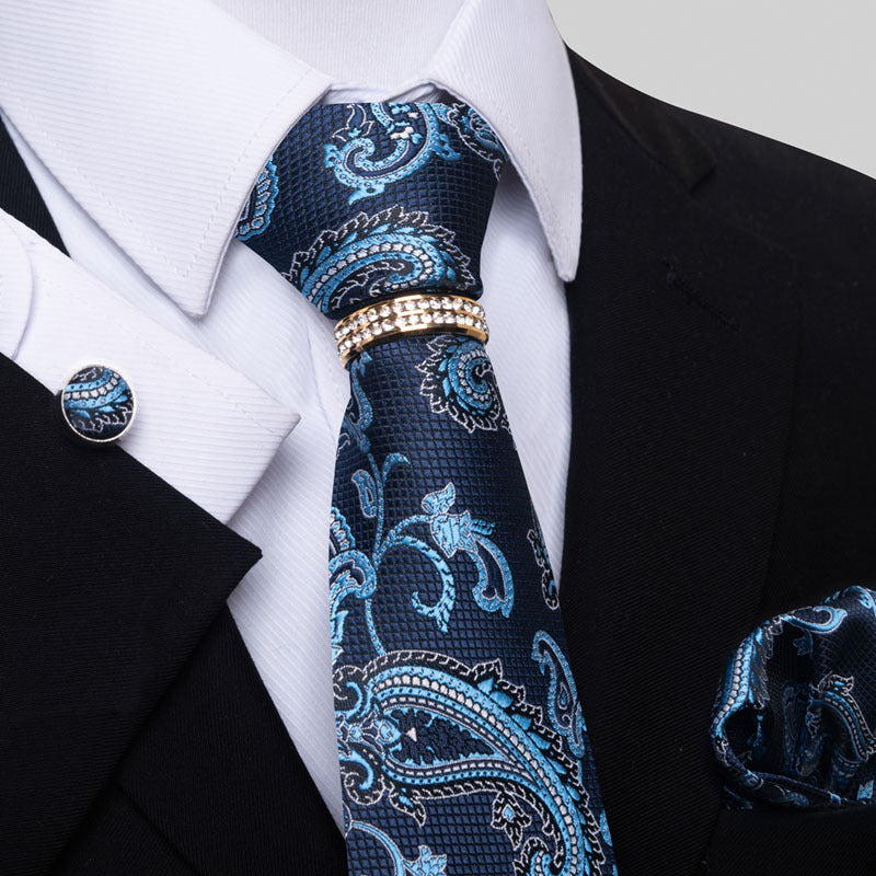 Multi Colored Striped Floral Mens Tie - Shop NCLC