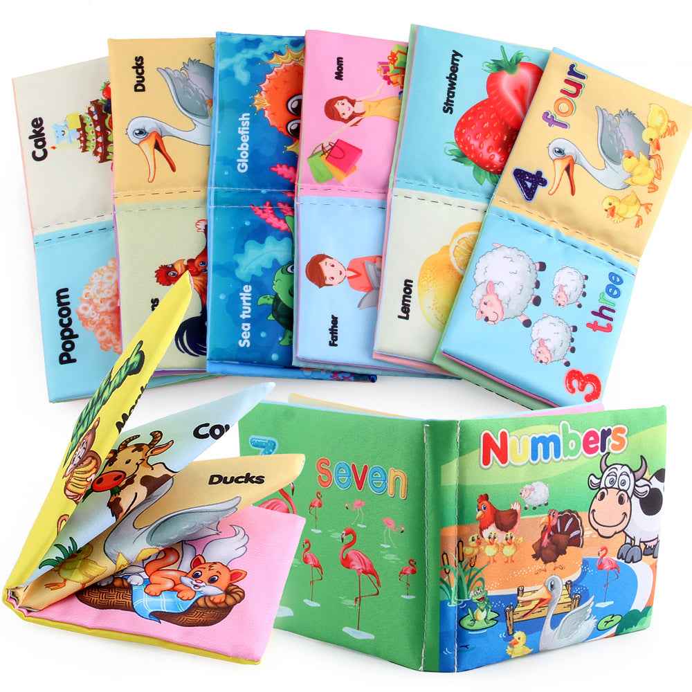 Tactile Soft Fabric Baby Books | Crinkle & Sensory Early Learning Educational Toys for Newborns to 12 Months
