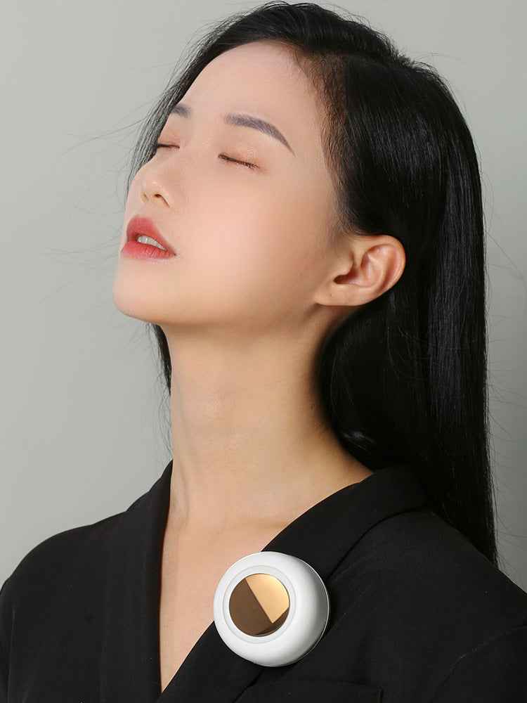 Mini Clip-On Waist & Neck Fan – Portable 900mAh USB Leafless Air Cooler, 3 Speeds for Outdoor Camping & Fishing