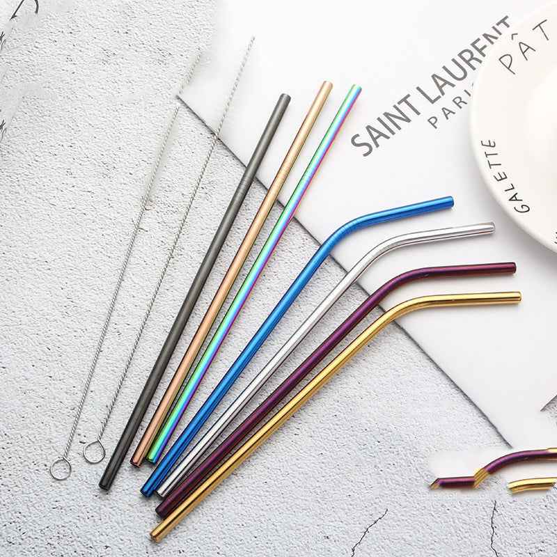 Reusable Stainless Steel Straws | Creative Colorful Metal Drinking Straws