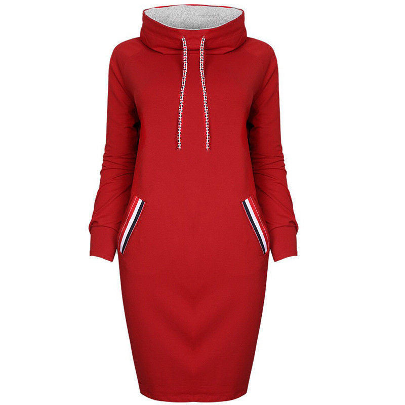 Ladies Winter Hooded Dresses Women Dress - Shop NCLC