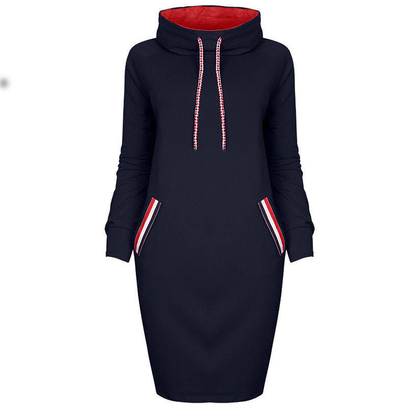 Ladies Winter Hooded Dresses Women Dress - Shop NCLC