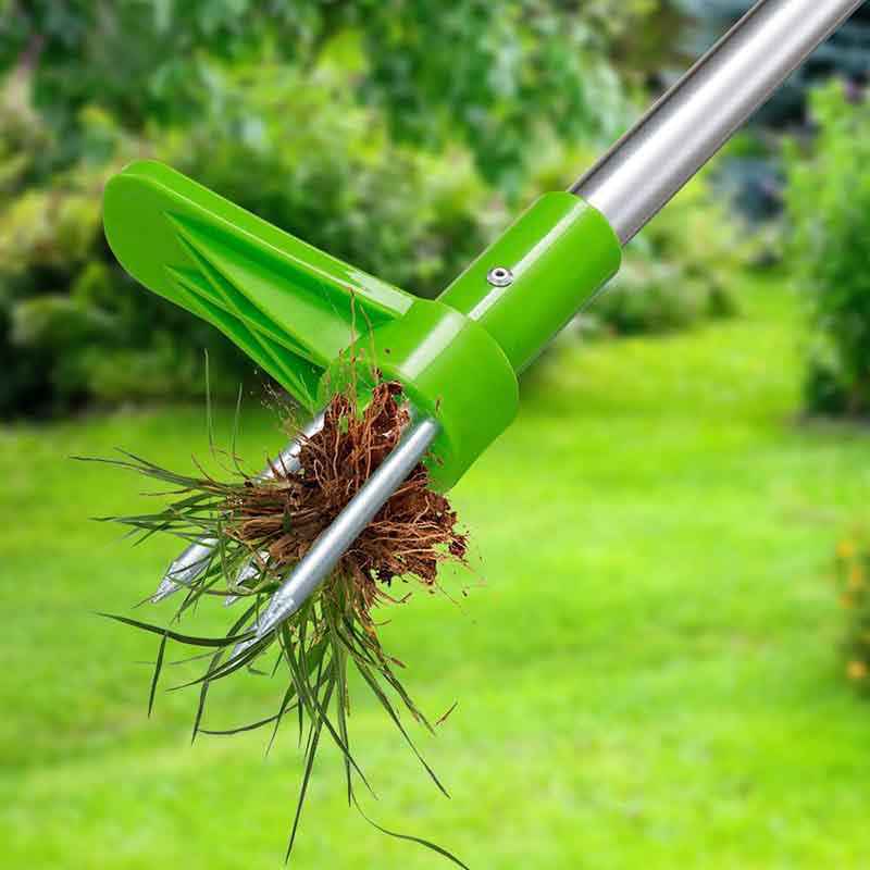 Long Handle Weed Puller & Three-Prong Stand Up Weeder Tool for Garden
