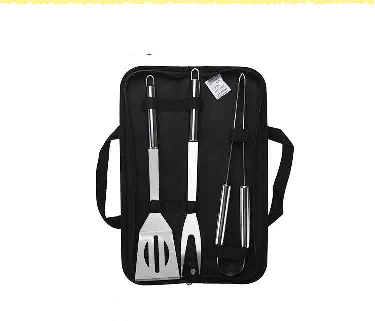 20-Piece Stainless Steel BBQ Grill Tool Set | Heavy-Duty Outdoor Barbecue Utensils Kit with Spatula, Tongs, Fork, and Cleaning Brush for Camping, Tailgating & Backyard Grilling