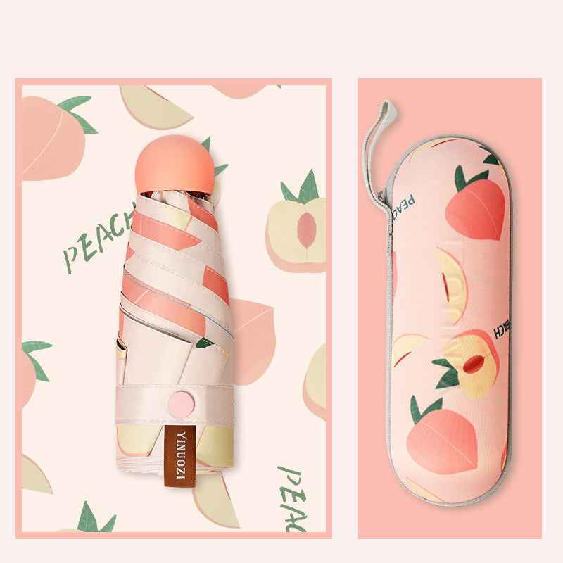 Cute Cartoon or Solid Color UV Protection Sun Umbrella | Rain & Sun Dual-Purpose Folding Parasol