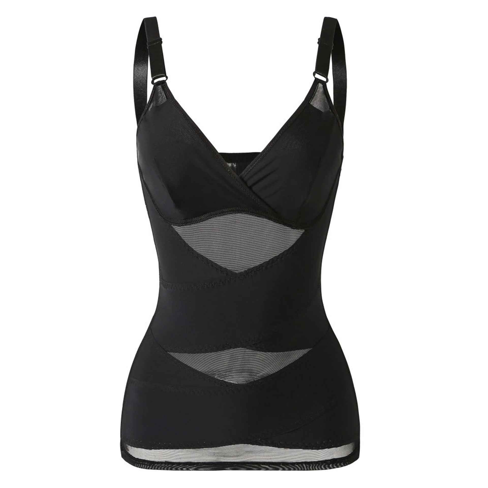 Women’s V-Neck Shapewear Bodysuit – Tummy Control Waist Trainer & Full Body Shaper with Built-in Bra