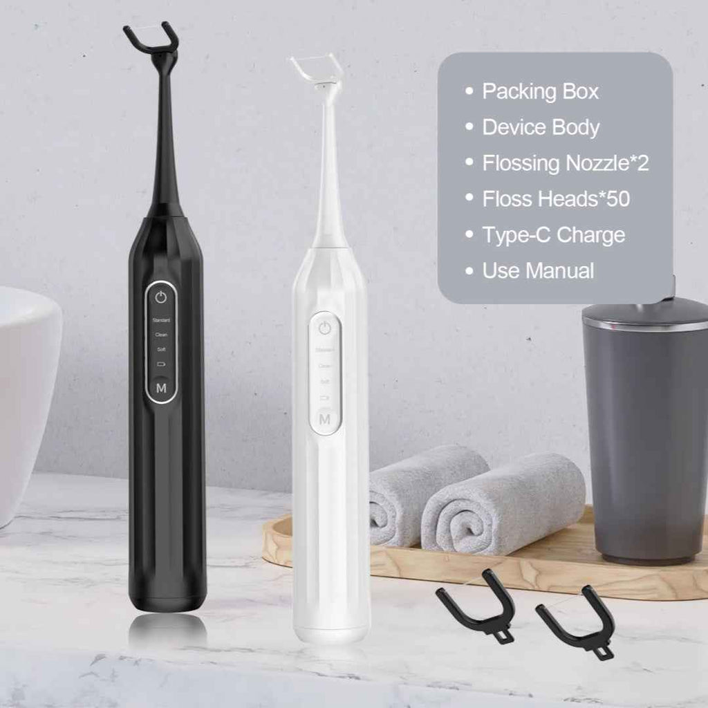 Cordless Electric Dental Flosser for Teeth | Portable Oral Irrigator & Teeth Cleaner with USB Charging