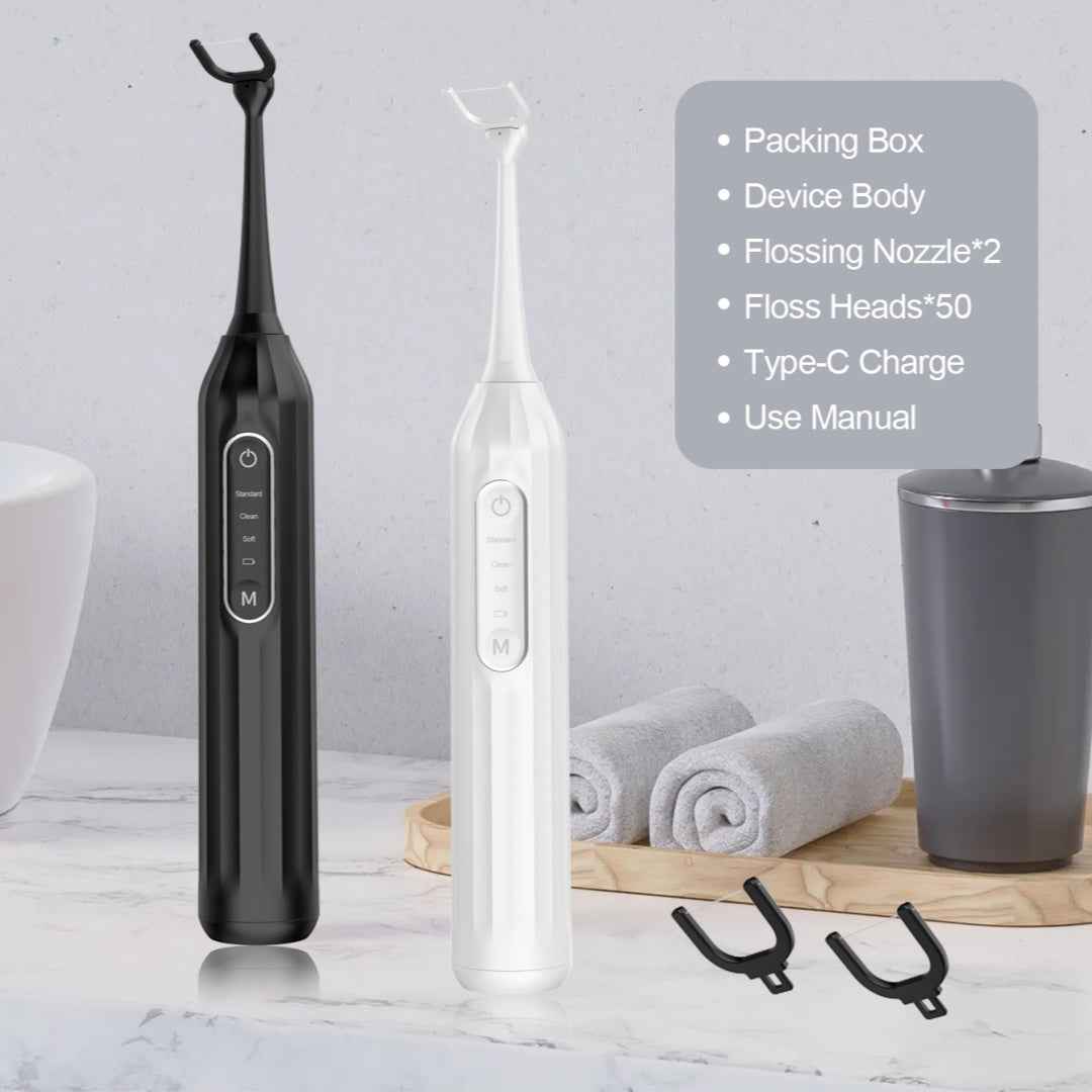 Cordless Electric Dental Flosser for Teeth | Portable Oral Irrigator & Teeth Cleaner with USB Charging