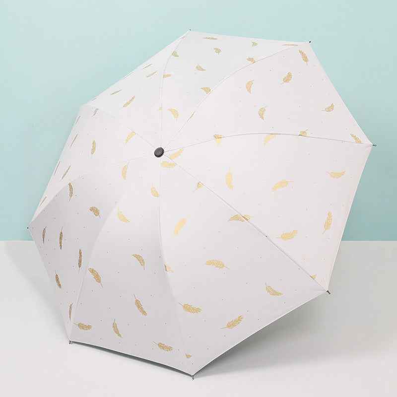 UPF 50+ UV Protection Folding Umbrella | Compact Vinyl Sun Umbrella