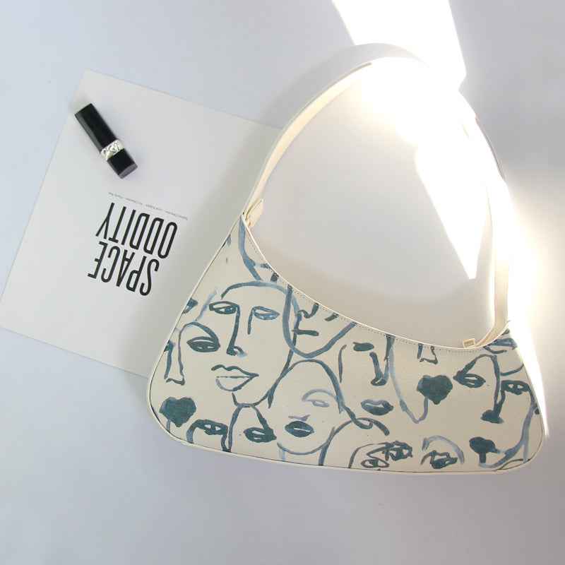 Niche Face Silhouette Handbag Shoulder Bag
