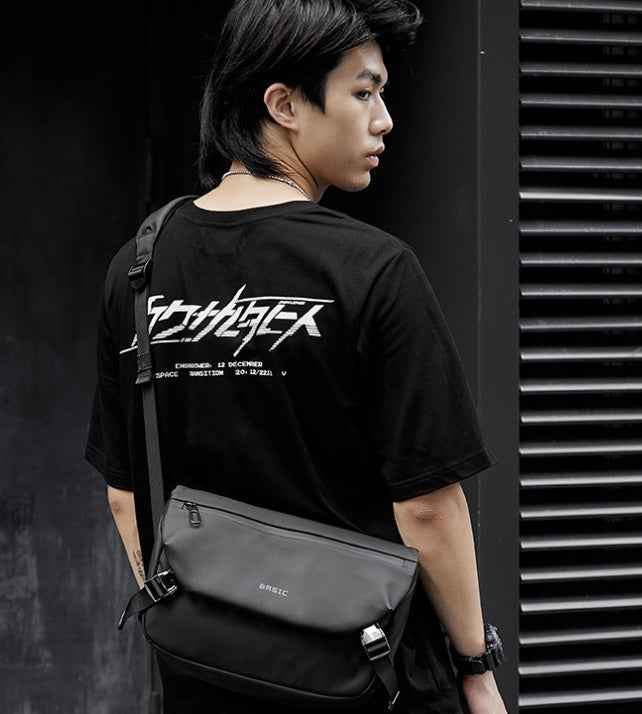 Men's Minimalist Canvas Messenger & Satchel Bag | Crossbody Shoulder School Bag