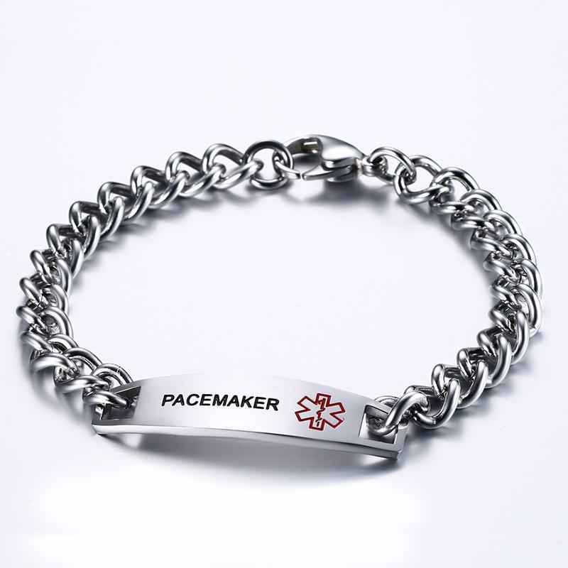 Stainless Steel 12MM Medical ID Alert Bracelet