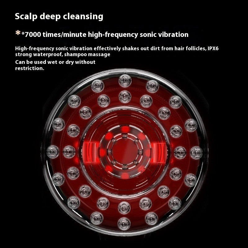Red Light Scalp Care Scalp Cleaning Vibration Massage Women/Men - Shop NCLC