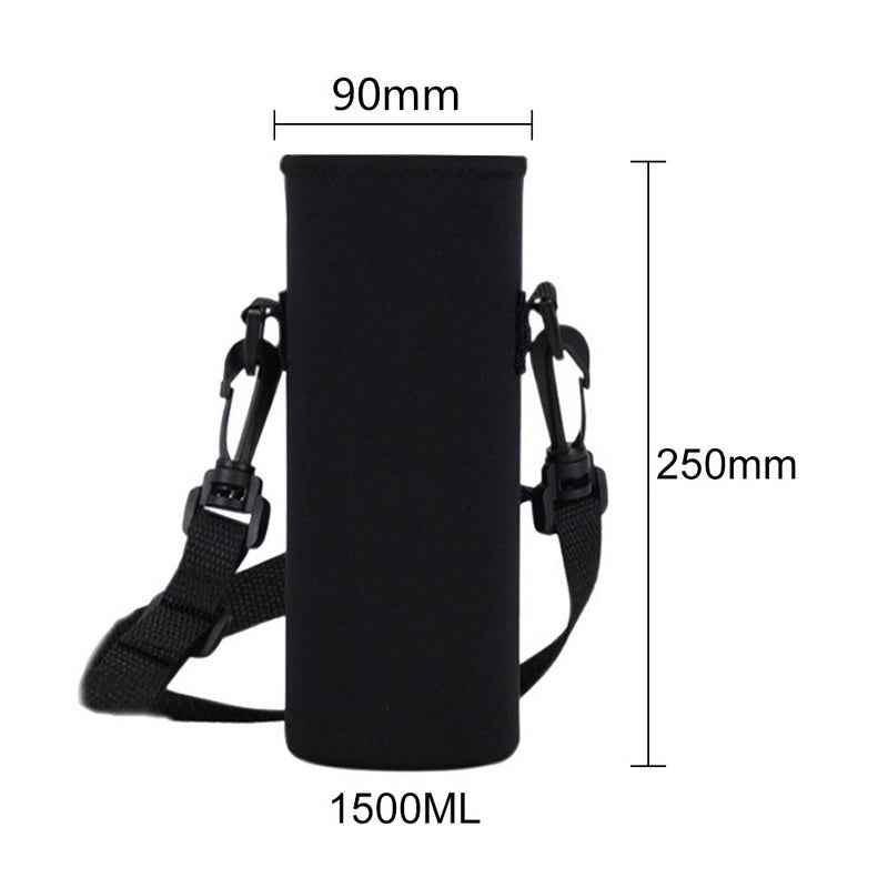 Water Bottle Carrier Bag with Phone Pocket for various sizes, Tumbler with Handle Accessories Insulated Water Bottle Holder Pouch with Strap Crossbody with Straw Cover