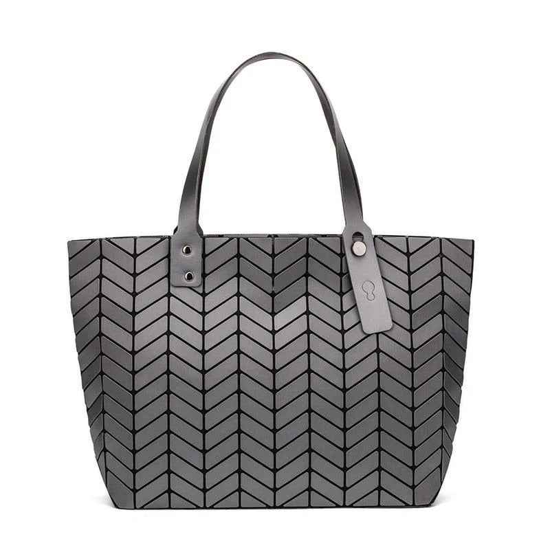 Women's Geometric Matte Pu Leather handbags