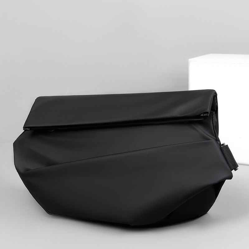 Men's Anti-Theft Waterproof Crossbody Sling Bag – Functional Motorcycle Chest Backpack with USB Charger Port