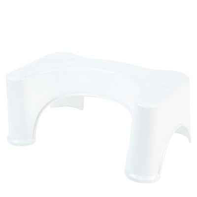 Ergonomic Plastic Toilet Step Stool | Non-Slip Bathroom Squatting Stool for Healthy Bowel Alignment