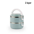 Stackable Stainless Steel 2, 3, or 4-Tier Thermal Bento Lunch Box – Insulated Food Container Set with Lunch Bag & Extra Seals