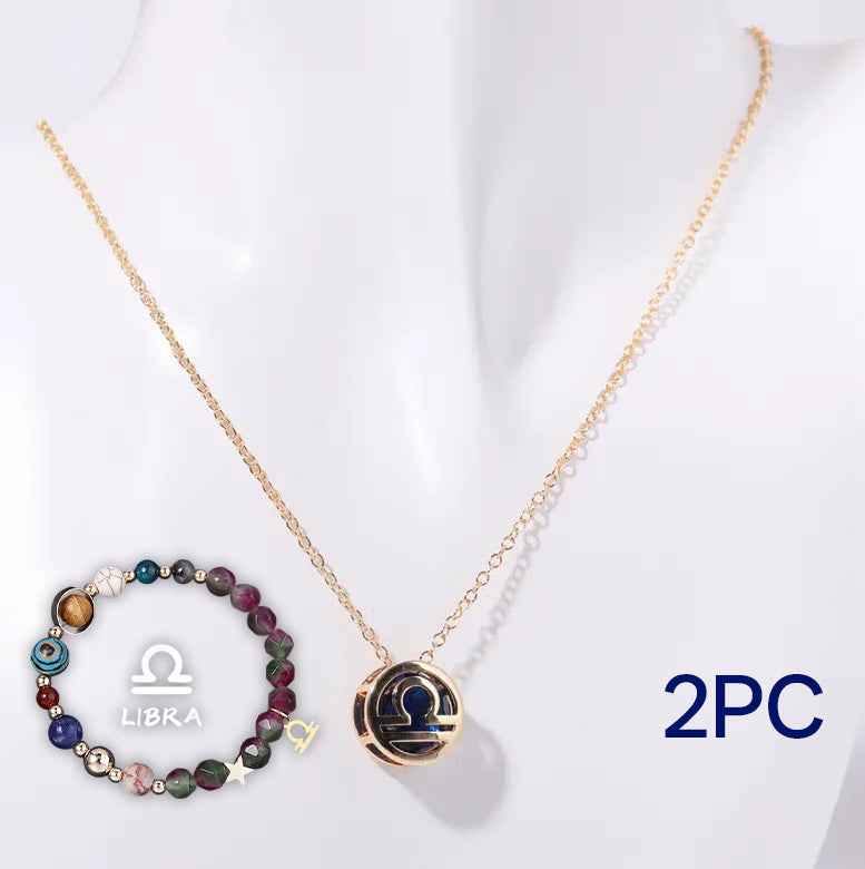 Natural Birthstone Beaded Necklace Set | Personalized Gemstone Jewelry Gift