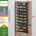 1PC20-30 Pairs Over Door Shoe Organizer, Space Saving 10 Tier Shoe Rack