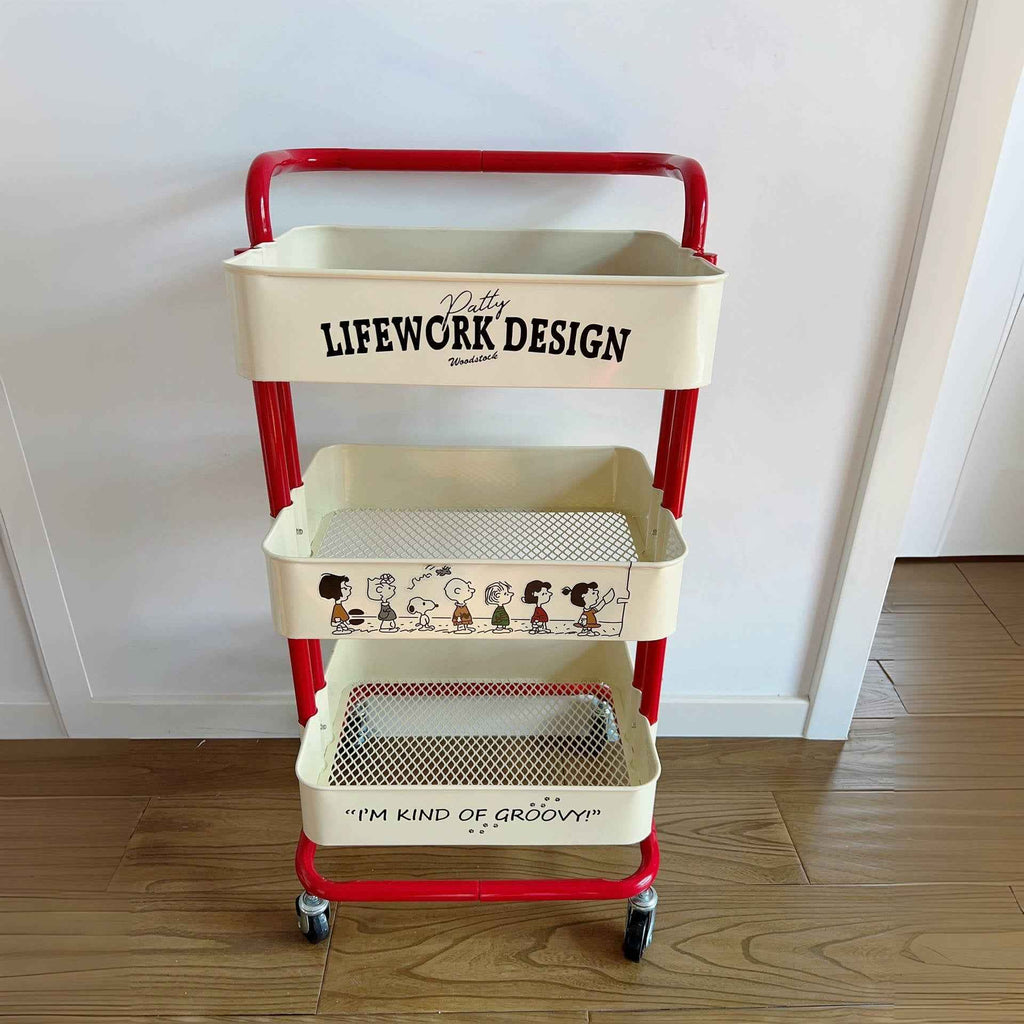 Multifunctional Rolling Storage Rack | 2, 3, or 4 Tier Mobile Utility Cart Organizer for Kitchen & Bedroom
