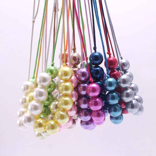 Adjustable Beaded Necklace for Kids – Colorful DIY Style Rope Jewelry