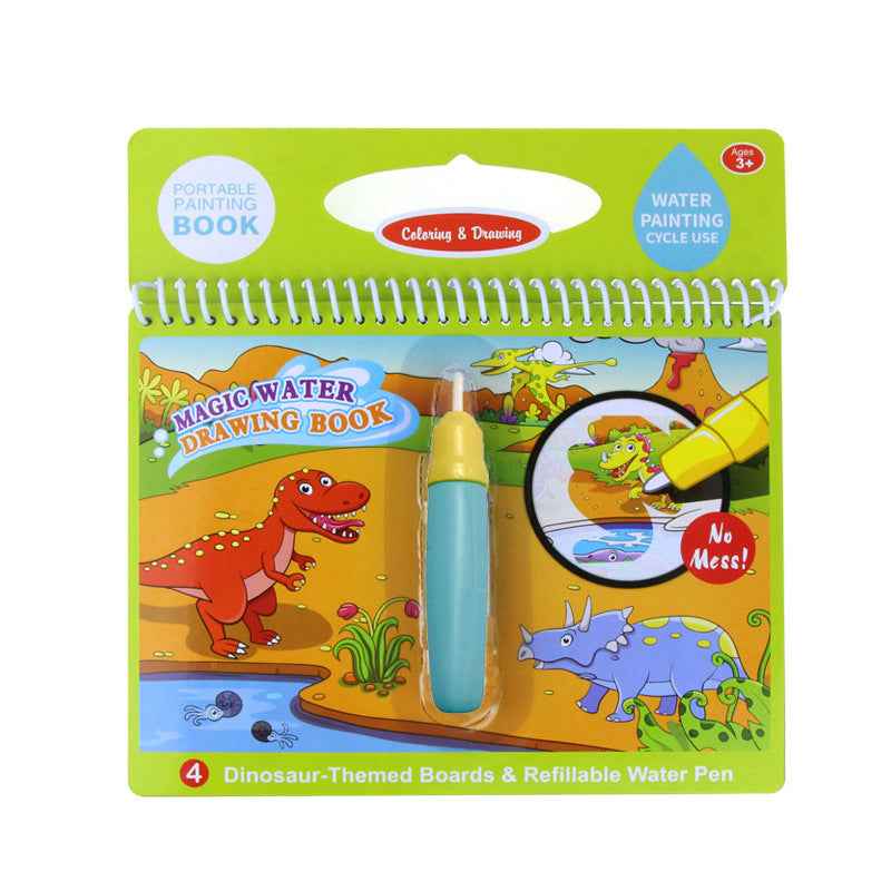 Magic Water Coloring Book 8-Pack | No-Mess Reusable Sketch Book for Children