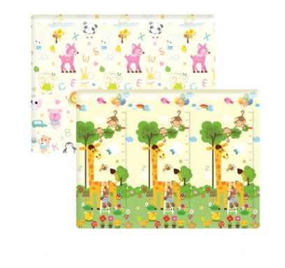 Foldable XPE Baby Play Mat | 1cm Thick Reversible Non-Slip Kid’s Crawling & Game Carpet