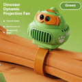 Cute Cartoon Dinosaur Handheld Mini Fan – USB Rechargeable Portable Wrist Fan, 3-Speed Personal Cooling with Stable Base - Shop NCLC