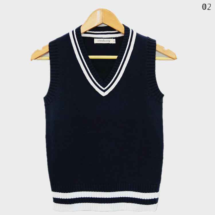 Unisex V-Neck School Uniform Sweater Vest | Pill-Resistant Performance Layer