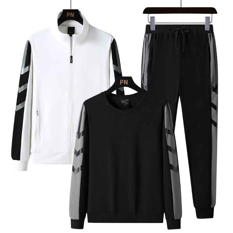 Boys 3-Piece Casual Zip-Up Sports Suit | Comfort Tracksuit Set