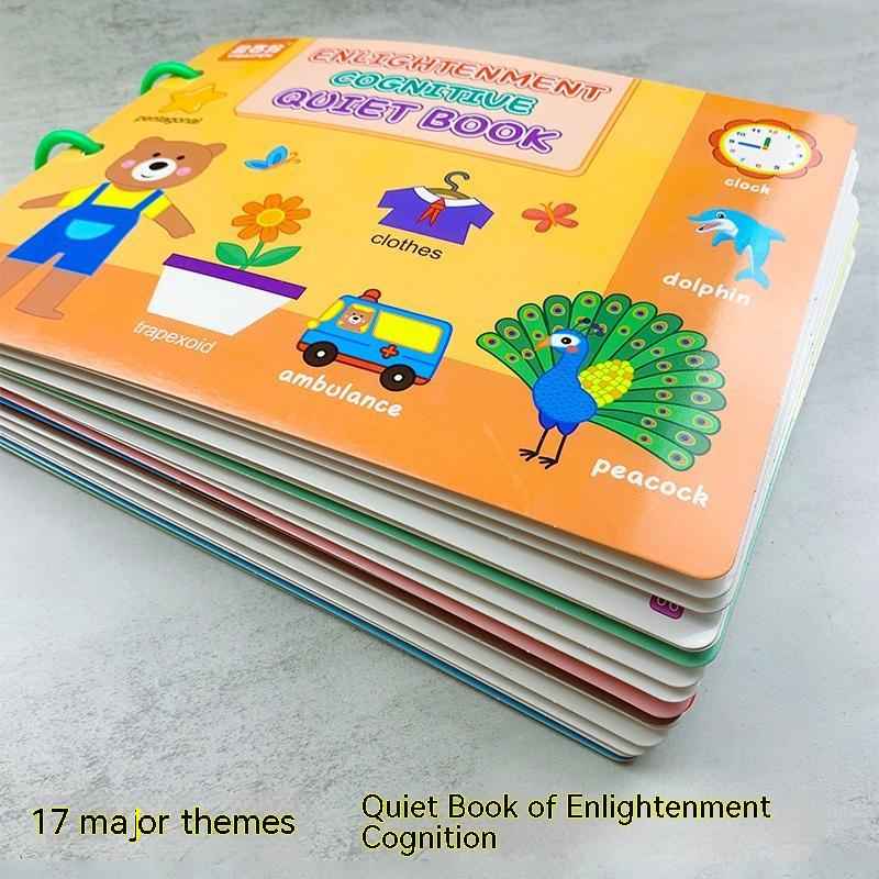 Montessori Quiet Book for Toddlers - Early Education Mathematical Material Package - Preschool Learning & Fine Motor Skills Busy Book