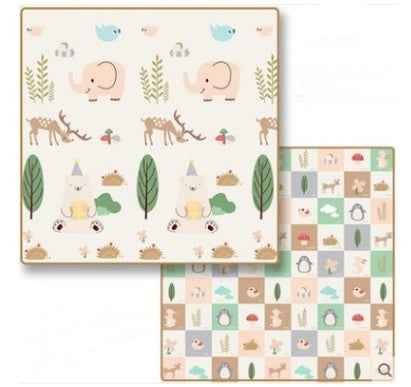 Foldable XPE Baby Play Mat | 1cm Thick Reversible Non-Slip Kid’s Crawling & Game Carpet