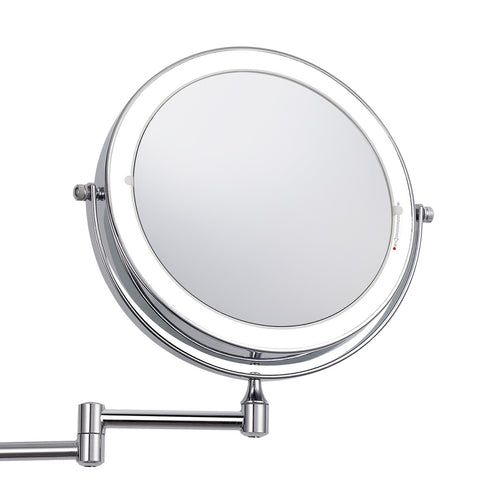 8-inch Folding LED Makeup Mirror, Wall-mounted Dressing Mirror - Shop NCLC