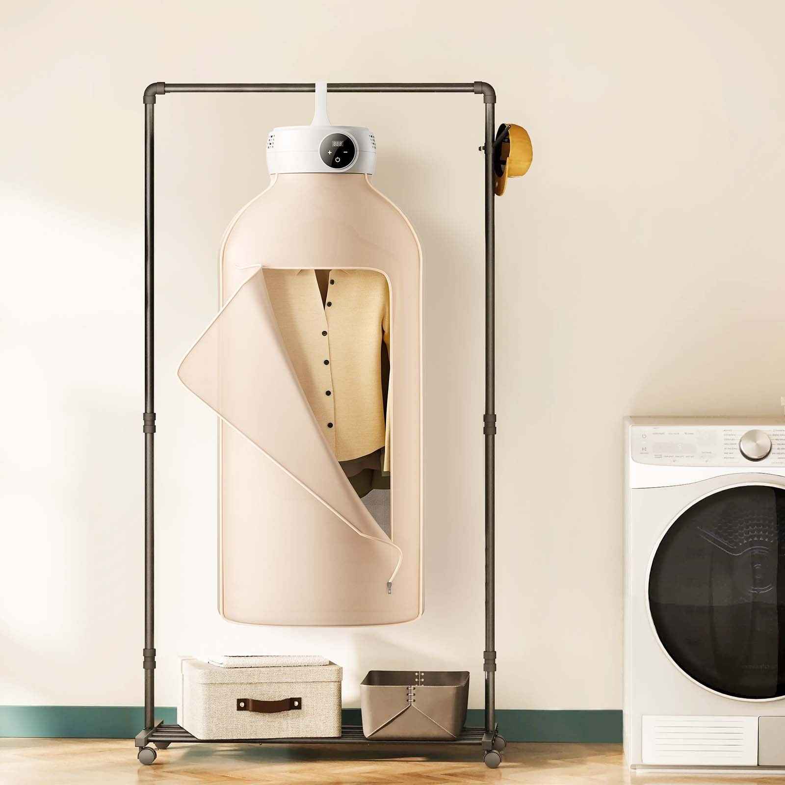 Foldable Portable Clothes Dryer | 600W Mini Travel Dryer with Dryer Bag & PTC Heating