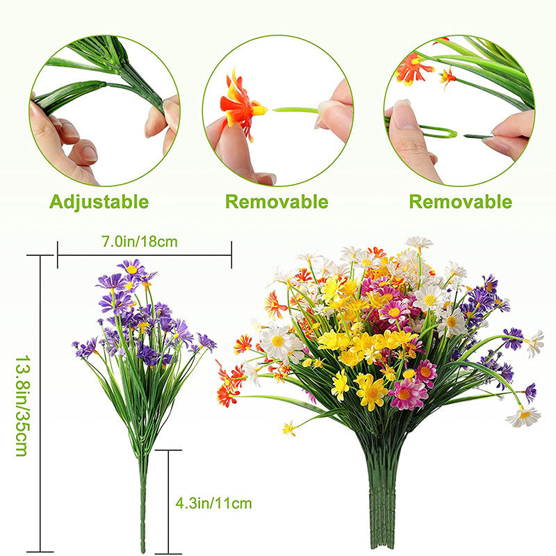 UV Resistant Artificial Flowers for Outdoor & Indoor Decor - Colorfast Fake Plastic Plants - Shop NCLC