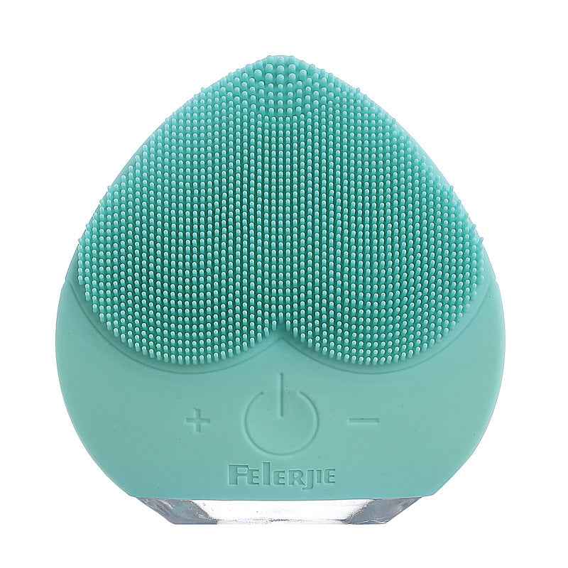 Electric Silicone Facial Cleansing Brush | Waterproof Sonic Skin Scrubber & Massager