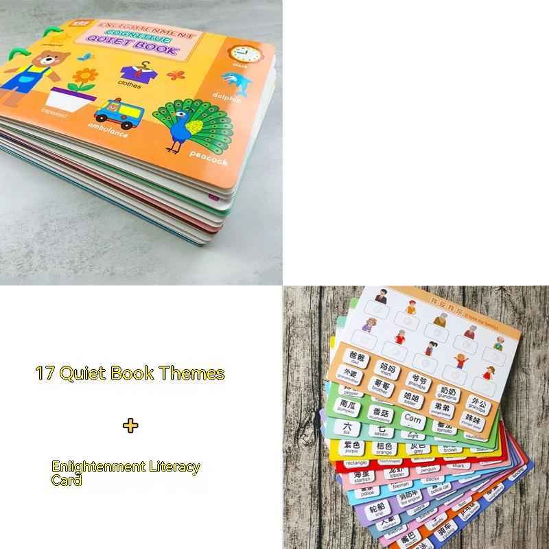 Montessori Quiet Book for Toddlers - Early Education Mathematical Material Package - Preschool Learning & Fine Motor Skills Busy Book